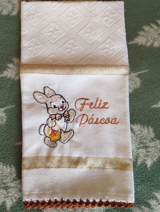 Panos de Páscoa com crochê