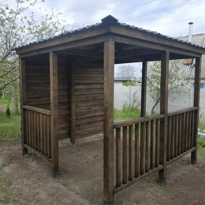 Беседки из дерева. Перголы.