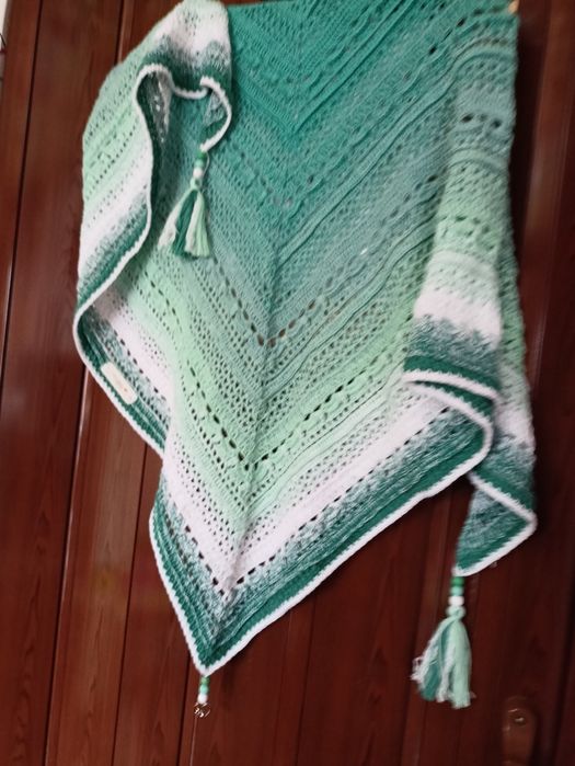 Chusta,szal zrobiona szydelkiem