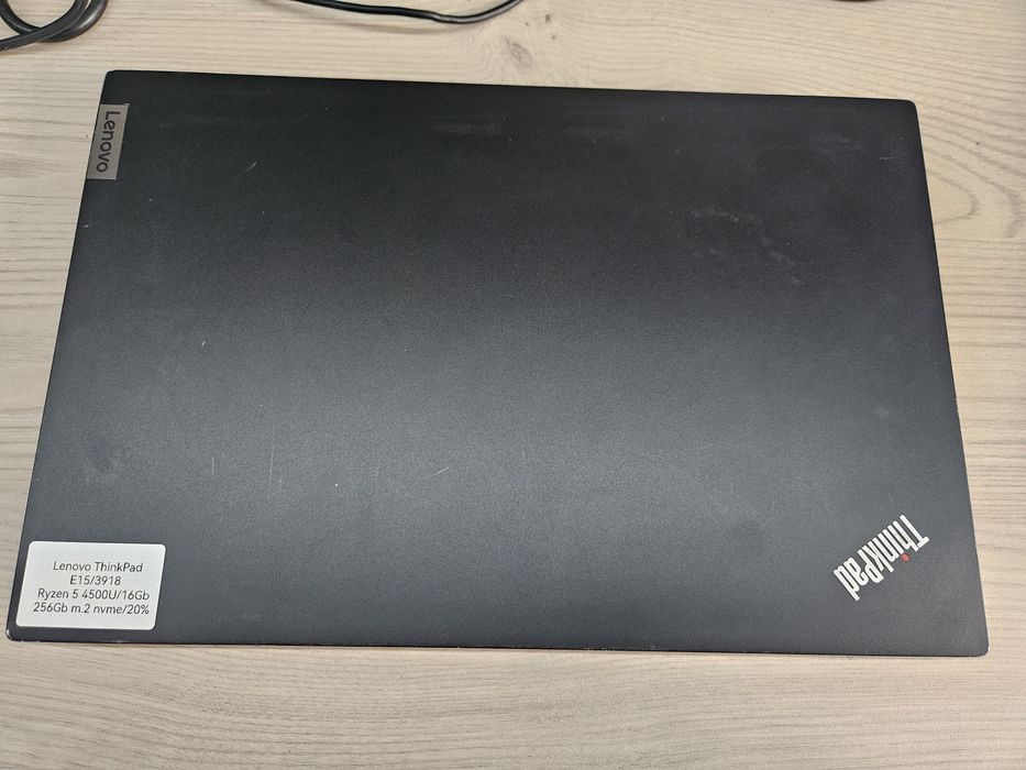 Ноутбук Lenovo ThinkPad E15 Ryzen 5 4500U/16Gb/256Gb m.2 nvm/15.6" IPS