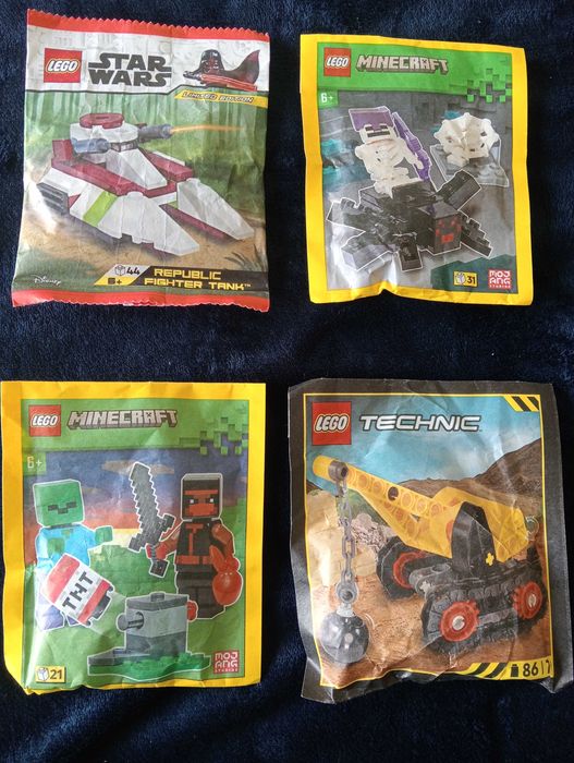 Figuras Lego ainda embaladas