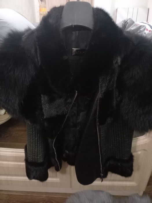 Жилетка норка кожа писец