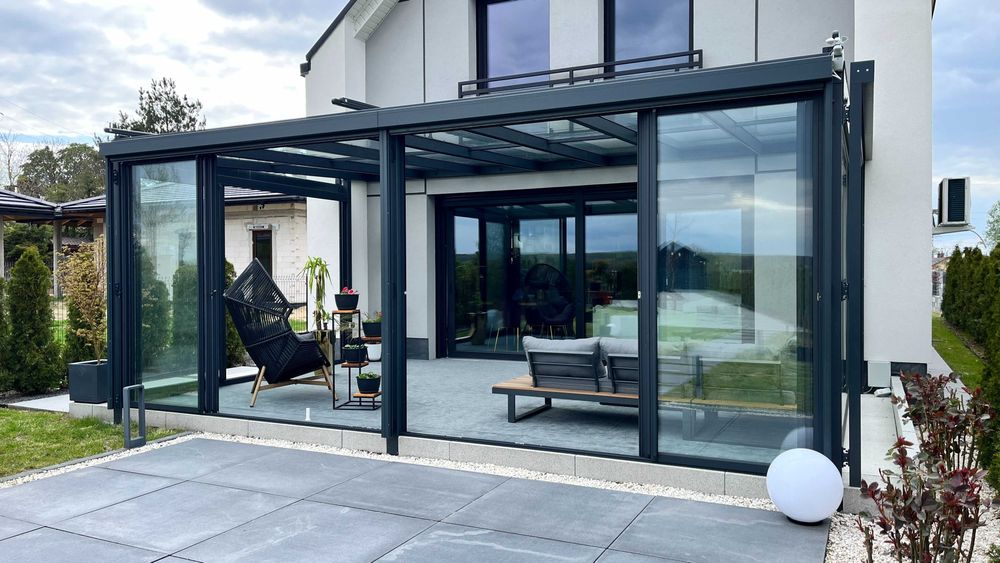 NOWOCZESNA Zabudowa Tarasu, Zadaszenie tarasu, Pergola, ogród zimowy