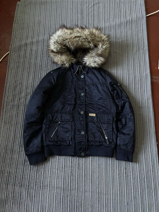 Opium y2k аляска куртка бомбер с мехом