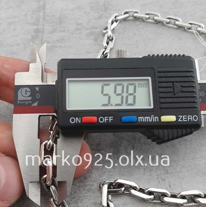 Срібний чоловічий ланцюжок цепочка якірне плетіння 50 грам 925 проба