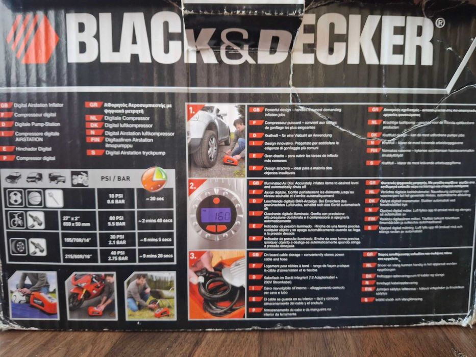 Kompresor powietrza sprężarka bezolejowa 11 Bar, 230V/12V