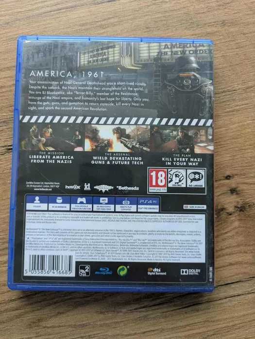 WOLFENSTEIN II 2 PS4/PS5 The New Colossus Elite Hans Figurka30cm+GRA