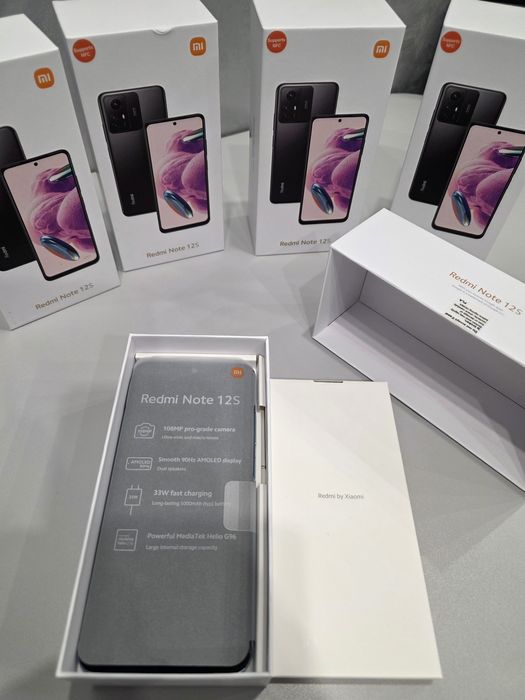 Нові запаковані Xiaomi Redmi Note 12S 8/256GB Ice Blue NFC є опт