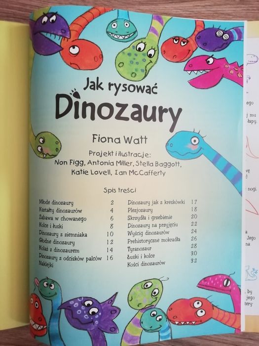 Jak rysować Dinozaury + 150 naklejek