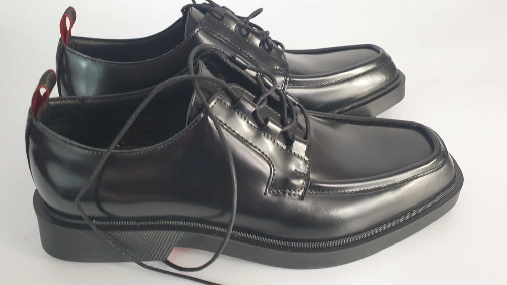 HUGO Półbuty Iker Derb  Czarny rozmiar  40