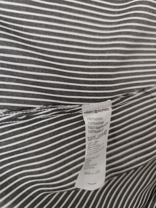 Męska koszula Tommy Hilfiger Slim Fit – Paski, Rozmiar L (41-42)