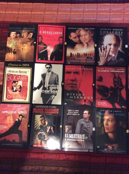 Filmes em dvs (snapper caixas de cartao)