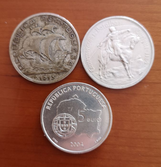 moedas prata lote variado Portugal (#6)
