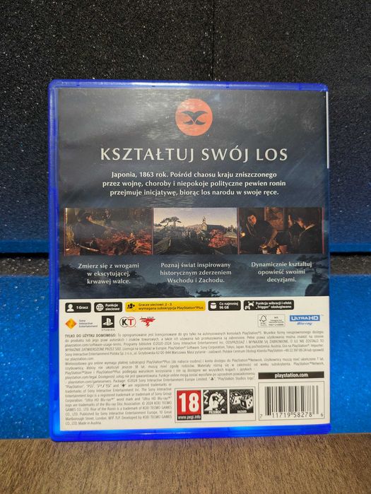 Rise of the Ronin PS5 - przygodowa gra akcji, samurajska, PL po polsku