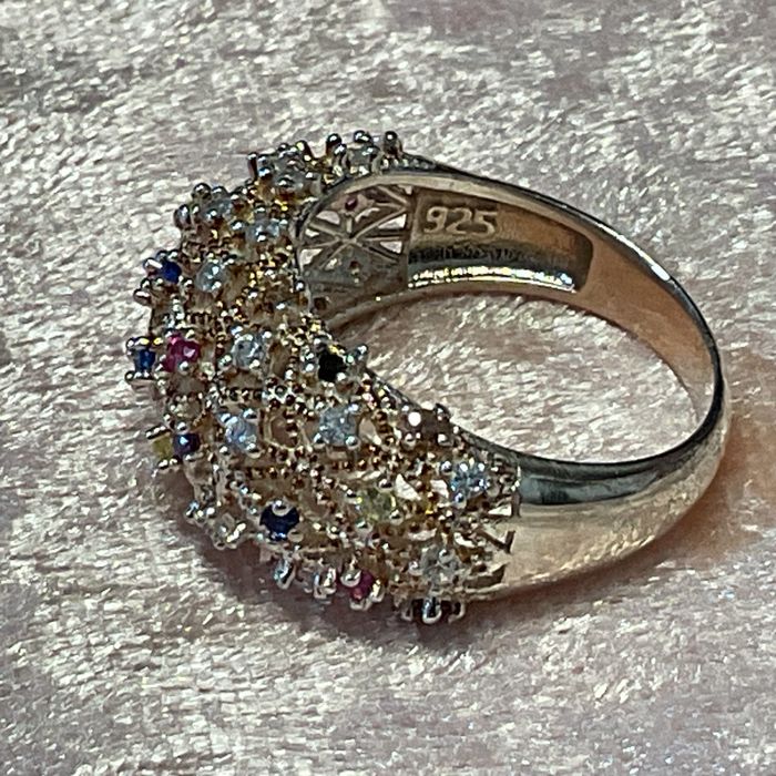 Anel senhora prata 925 medid,15,5 m