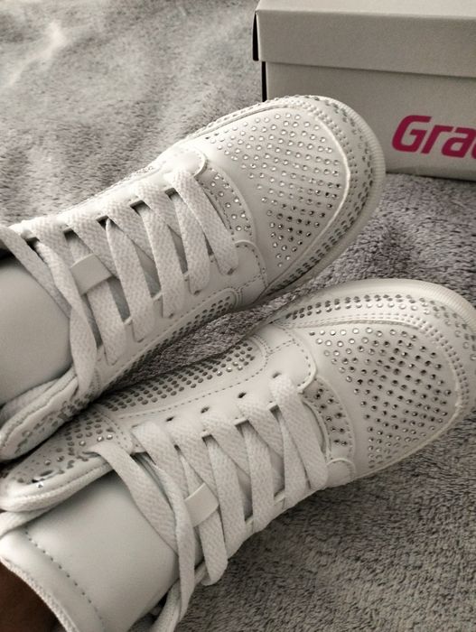 Trampki Graceland białe cyrkonie kryształki r. 31 NOWE