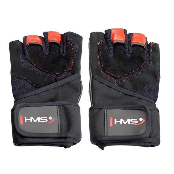 Rst01 Black/red Rozm. S Rękawice Na Siłownię Hms Pozostałe Fitness