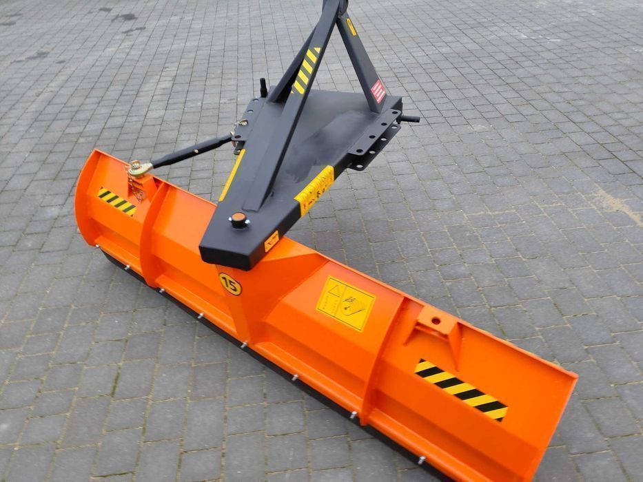 Pług do śniegu spych-do ciągnika na tył-OBROTOWY-solidny blacha 4mm
