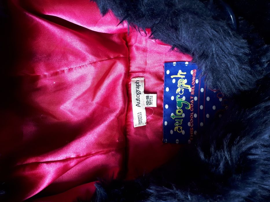 MARKS & SPENCER kurtka futerko 12 - 18 Mths