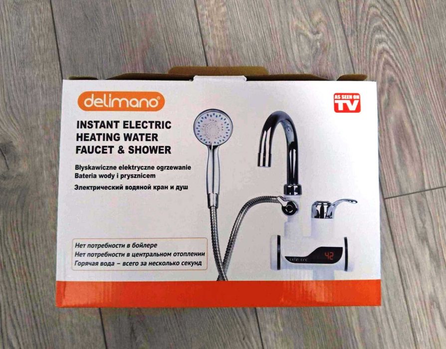 Кран-водонагреватель Delimano с душем — для дома и дачи