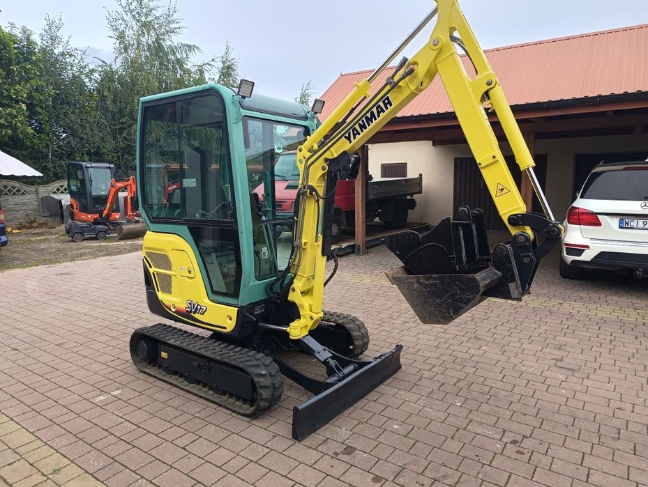 Yanmar sv17 ex brutto 2T LONG 2010 rok minikoparka mini koparka