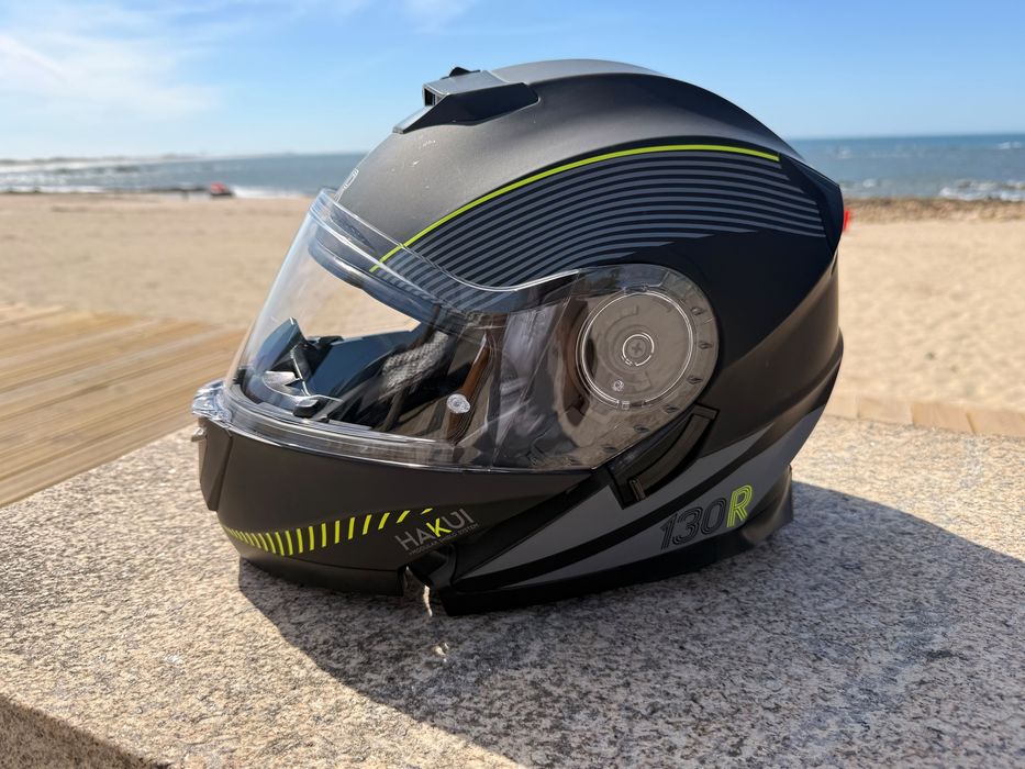 Capacete Hakui V2 Stellar Matt black / Yellow Fluo- tamanho xs