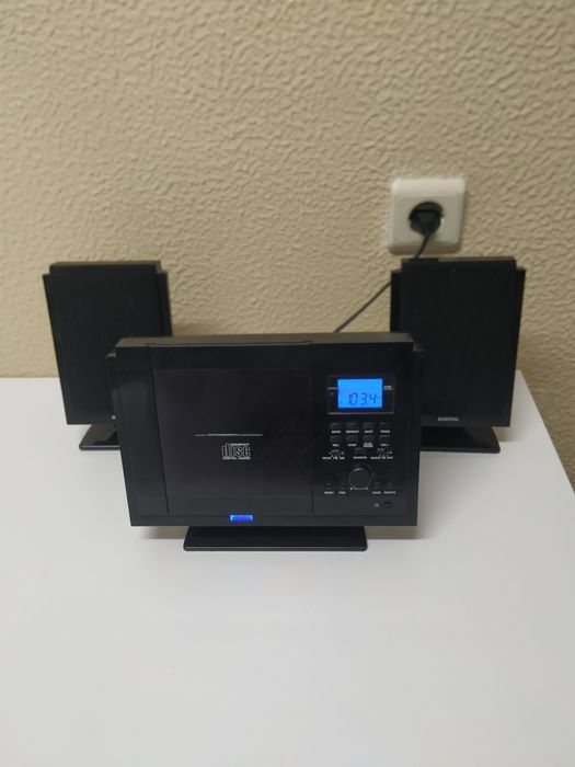 Radio relógio com leitor cd