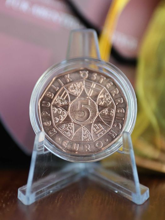 Áustria Moeda 5 € Cobre 2024 - Ano bissexto, 365 + 1 dia de felicidade