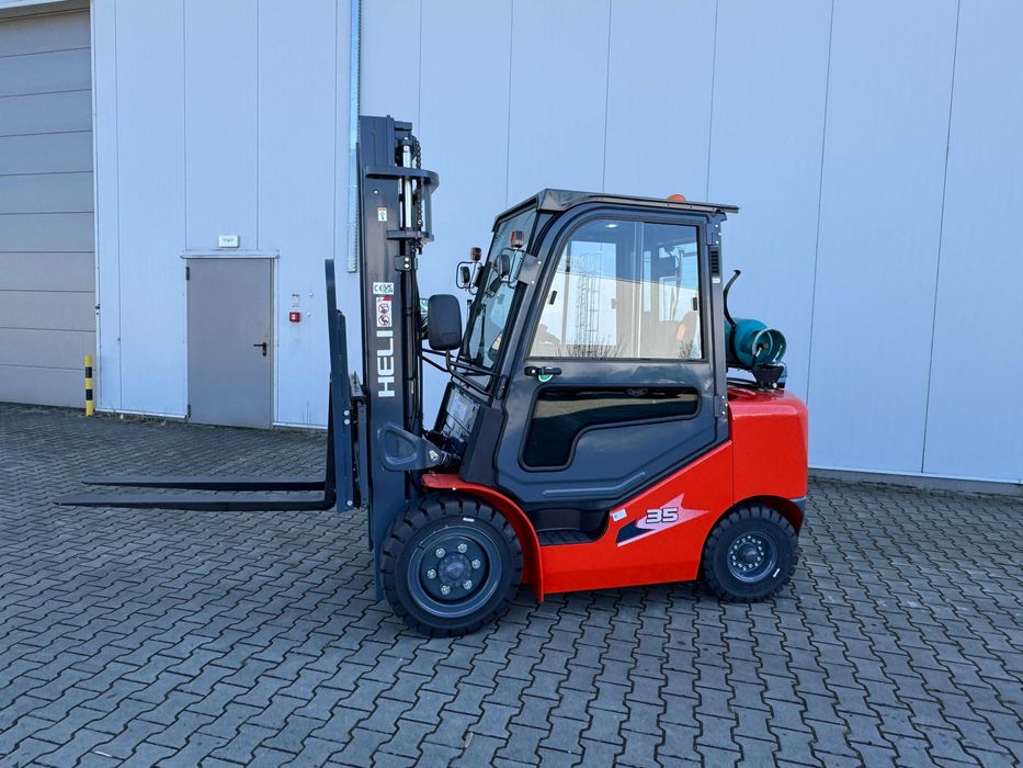 Wózek Widłowy Spalinowy Heli 3,5T Maszt 3,3M Silnik Kubota 2025-09