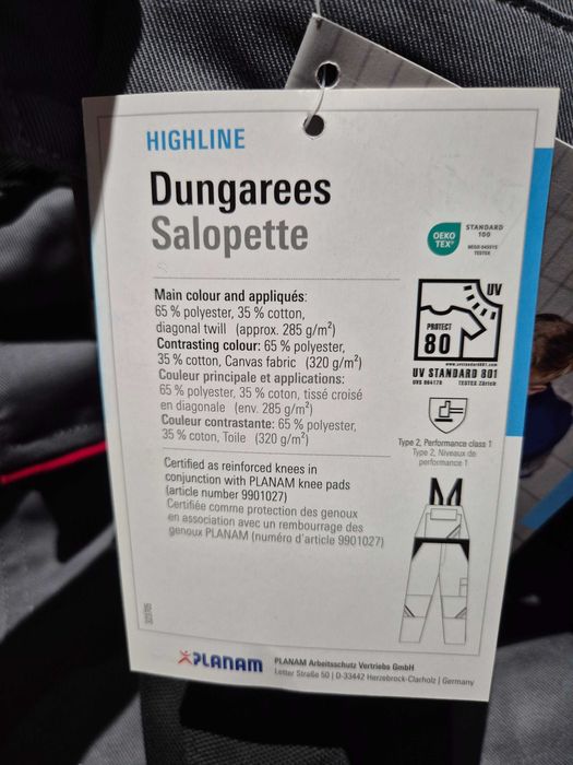 Spodnie Latzhose rozm 52