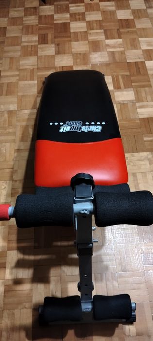 Ławka skośna do brzuszków Christopeit Sport BG 2 | Stan IDEALNY, składana