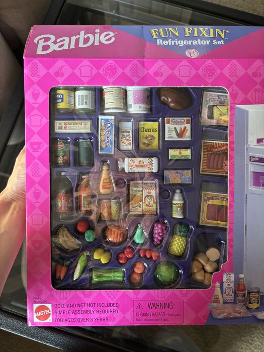 1997 Zestaw Mattel Barbie Fun Fixin Refrigerator