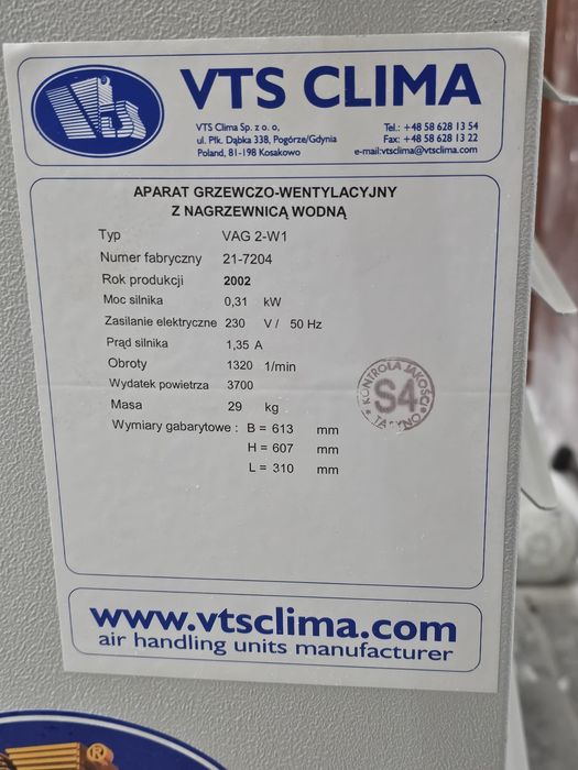 Nagrzewnica wodna