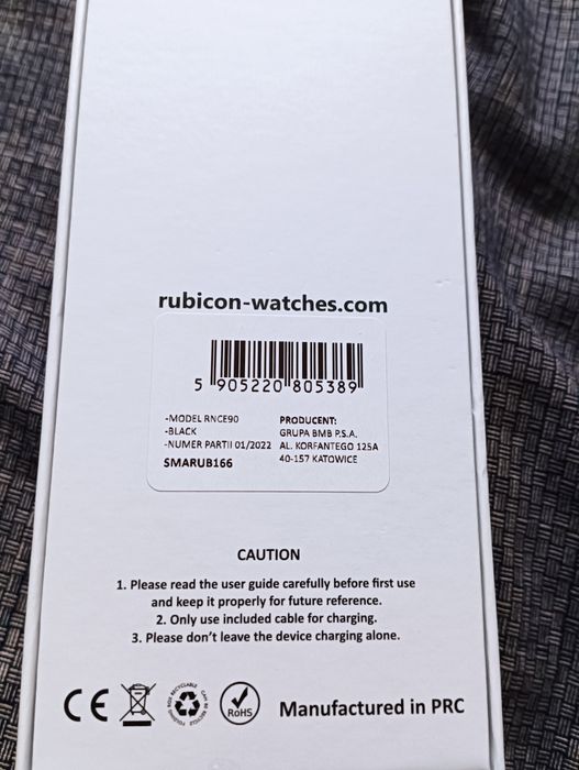Nowy Smartwatch Rubicon RNCE90 Czarny