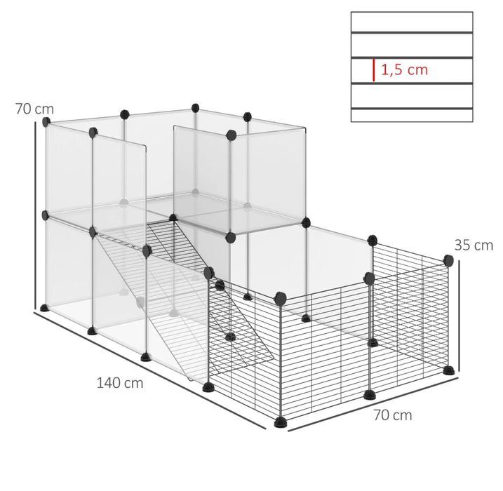 Cercado para coelhos - PORTES GRÁTIS