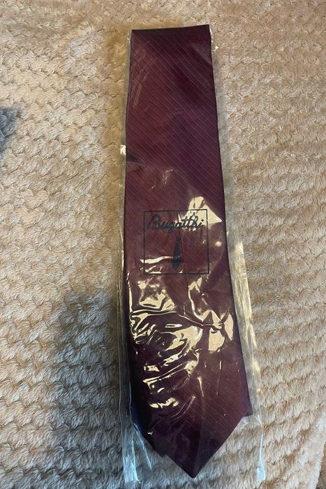 Gravata 100% seda Bordeaux nova – Bugathi Itália