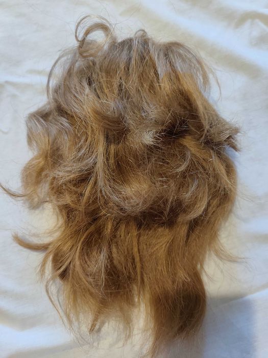 Натуральне волосся шиньон русий блонд натуральные волосы русые светлые