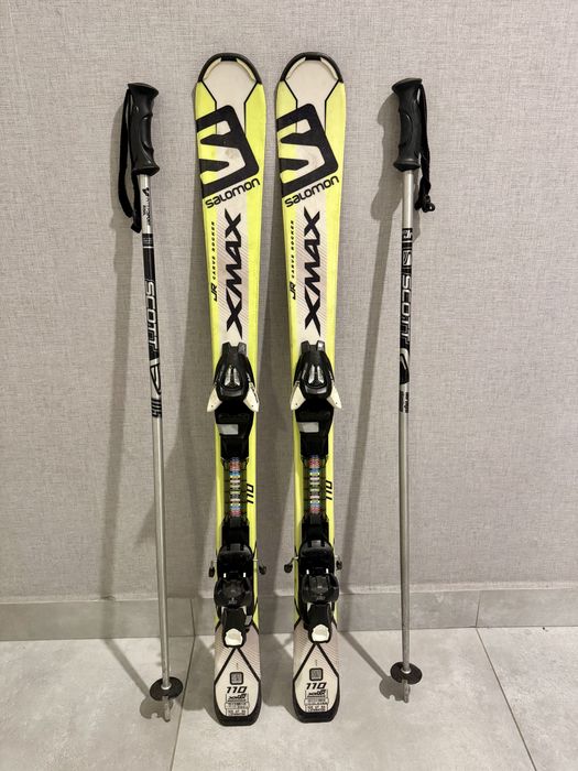 Narty SALOMON XMAX JR 110 cm + kijki