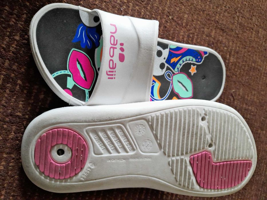 Chinelos Piscina da Decathlon: Tam 31-32