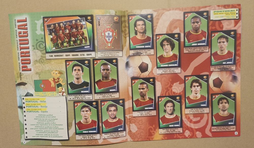 Caderneta Euro 2004 - Completa- Panini excelente estado
