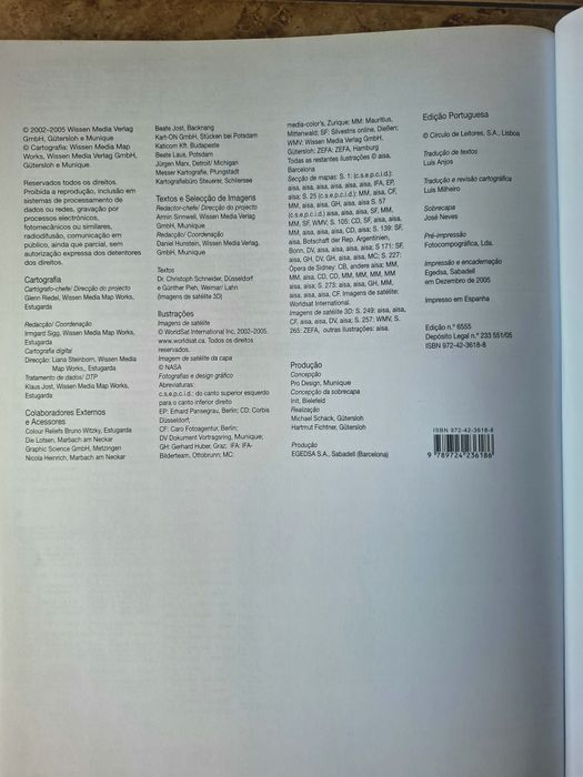 Grande ATLAS do Mundo (2005) - Círculo de Leitores