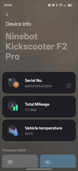 Trotine Ninebot Kickscooter F2 Pro < 200km