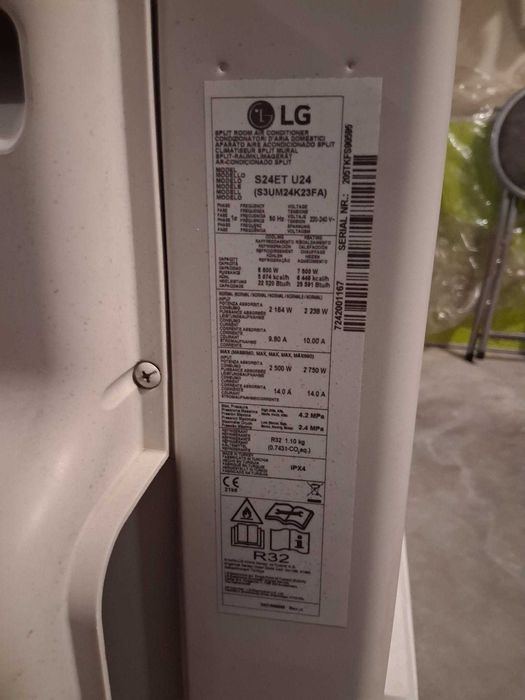 Ar condicionado LG 24 000 BTU