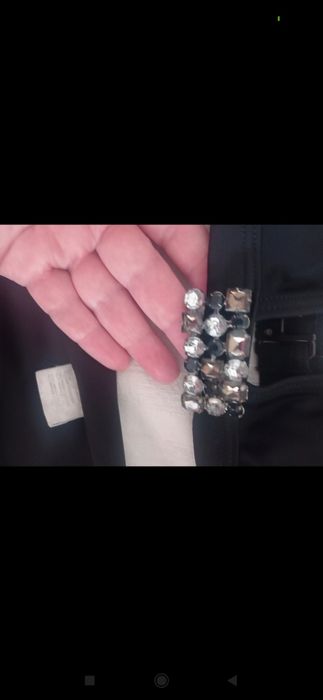 Biquini preto com aplicação de pedras