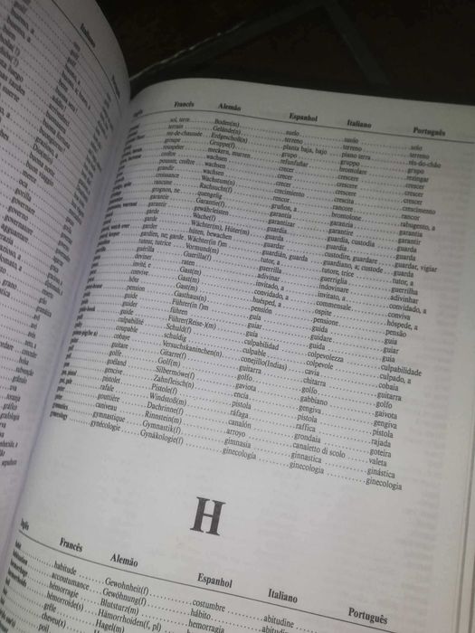 Dicionário várias línguas