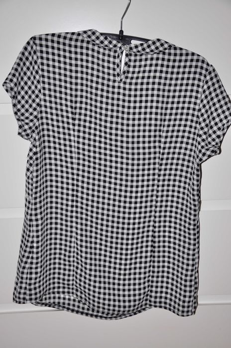 Bluzka w biało-czarną kratkę Mohito rozm. 34/XS