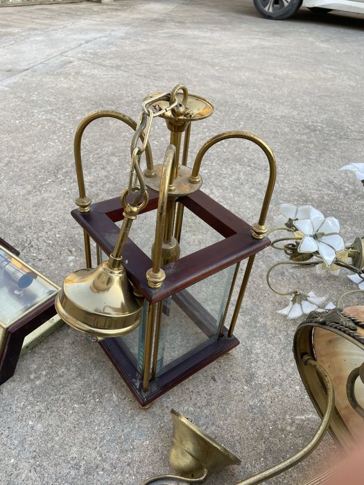 Lote de candeeiros antigos