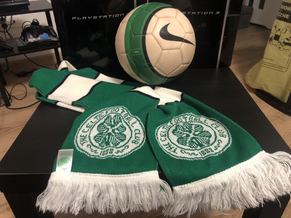 Oryginalny szalik Celtic Glasgow The Bhoys i piłka Nike Total 90