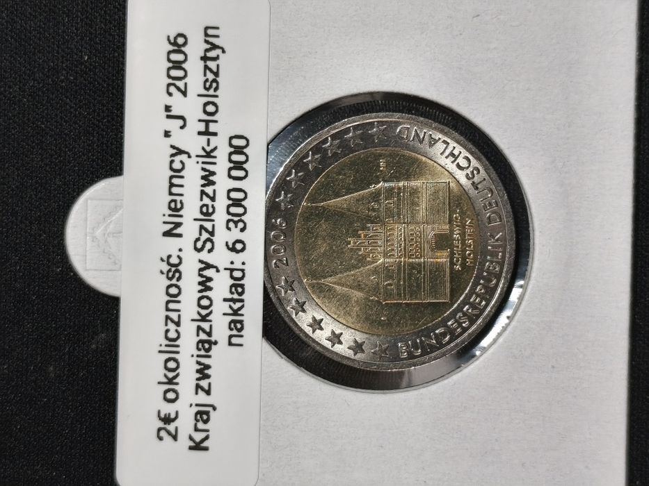 Moneta okolicznościowa 2 euro Niemcy "J" 2006