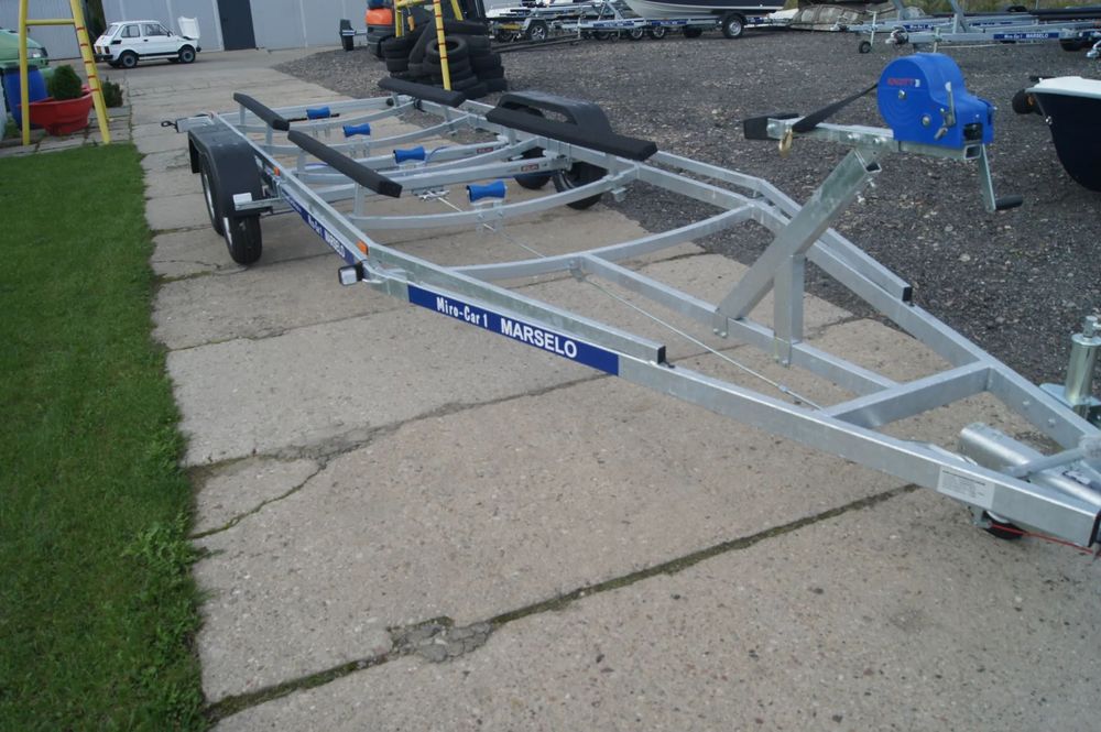 Abi Przyczepa laweta podłodziowa  Nowa Przyczepa laweta podłodziowa dmc 2400 kg 7,8 m 15500 brutto